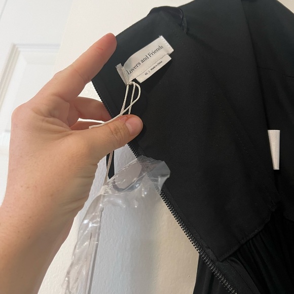 NWT Lovers and Friends  Brylee Gown in Black Strapless Satin Maxi Dress - XS - Picture 11 of 14